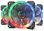 Kit Cooler Redragon GC-F008, 3 unidades, RGB, 120mm - Imagem 1
