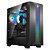 Gabinete Draxen Thalatha Aluminio, Mid Tower, Lateral de Vidro, Fita ARGB, Preto - Imagem 1