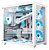 Gabinete Gamer Kmex Space Cg-w2r4, Frontal E Lateral Em Vidro, Branco - Imagem 1