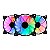 Kit Cooler Z100 RGB, 3 fans, RGB, 120mm, Com Controladora - Imagem 1