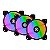 Kit Cooler Z200 RGB, 3 fans, RGB, 120mm, Com Controladora - Imagem 1