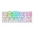 Teclado Gamer Mecânico Redragon APS TKL Branco, Teclas Slims, RGB, Switch Blue - Imagem 1