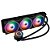 Water Cooler Draxen Halo Albard 360mm, 3x 120mm, Preto, LED RGB - Imagem 1