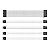 Kit Cabo Sleeved Premium Gaming Branco (8p + 3x6+2p + 24p) - Imagem 1