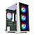 Gabinete Gamer Ward C/ 4 Fans, Mid-Tower, Lateral Vidro, Branco - Imagem 1