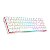 Teclado Gamer Mecânico Redragon Zed Pro Wireless, Bluetooth, Bateria Recarregável, RGB, Switch Brown, Branco - Imagem 3