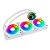 Water Cooler Rise Aura Frost pro 360mm, 3x 120mm, Branco, ARGB - Imagem 1