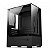 Gabinete Bluecase Hit BG-054,  Lateral E Frente Em Vidro Temperado, Preto - Imagem 1
