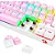 Teclado Gamer Mecânico Wireless Redragon Dragonic Pro, Rosa, RGB, Switch Brown - Imagem 2