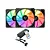 Kit Cooler Husky Arctic Breeza, 3 fans, ARGB, 120mm, Preto - Imagem 1