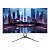 Monitor Gamer Bluecase Eras , LED VA, 23,8", Full HD, 100hz, 3ms, Curvo, Branco - Imagem 1