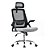 Cadeira Bluecase Office Ergo Prime BCOP-02GYBK, Tecido Mesh, Preta/Cinza - Imagem 1