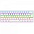 Teclado Gamer Mecânico Wireless T-Dagger Arena Pro, Bluetooth, Rainbow, Switch Brown, Branco - Imagem 1
