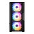 Gabinete Gamer Ward V3, C/ 3 Fans, Mini-Tower, Lateral Vidro, Preto - Imagem 2