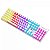 Teclado Gamer Mecânico Ninja Leap Pudim, Switch Blue, Rainbow, ABNT2, Full Size, Branco - Imagem 2