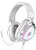 Headset Gamer Super Sound, Surround 7.1, Drivers de 50mm, RGB, USB, Branco - Imagem 1