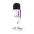 Microfone PCYes Volini White Ghost, RGB, USB, Branco - Imagem 1