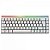 Teclado Gamer Mecânico PCYes Shiyan White Ghost 65%, Led Rainbow, Switch Outemu Red, ABTN2, Branco - Imagem 1