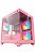 Gabinete Gamer Acegeek Gimli, C/ 3 Fans, Mid-Tower, Lateral De Vidro, Rosa - Imagem 1