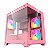 Gabinete Gamer Acegeek Gimli, C/ 3 Fans, Mid-Tower, Lateral De Vidro, Rosa - Imagem 1