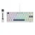 Teclado Gamer Magnético Attack Shark X60 HE, Rapid Trigger, 8000Hz, 0.01ms, Backlit RGB, Starlight White - Imagem 1