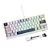 Teclado Gamer Magnético Attack Shark X60 HE, Rapid Trigger, 8000Hz, 0.01ms, Backlit RGB, Starlight White - Imagem 2
