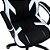 Cadeira Gamer Duex Spectrum DX9025BKW, Tecido, Preto/Branco - Imagem 3