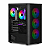 Gabinete Gamer Liketec Hurricane, C/ 3 Fans, Mid-Tower, Lateral Vidro, Preto - Imagem 1