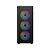 Gabinete Gamer Liketec Hurricane, C/ 3 Fans, Mid-Tower, Lateral Vidro, Preto - Imagem 2