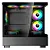Gabinete Rise Mode Crystal Glass 03, Mid Tower, Lateral e frente de Vidro, Preto - Imagem 2