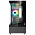 Gabinete Rise Mode Crystal Glass 03, Mid Tower, Lateral e frente de Vidro, Preto - Imagem 3
