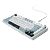 Teclado Gamer Mecânico PCYes Arkeum Summit Edition 75%, Led Blue, Switch Outemu Blue, ABTN2, Branco/Azul - Imagem 2
