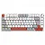 Teclado Gamer Mecânico PCYes Arkeum White Ghost 75%, Led Rainbow, Switch Outemu Blue, ABTN2, Branco/Cinza - Imagem 1