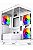 Gabinete Gamer Gstorm Raider, C/ 3 Fans, Mid-Tower, Lateral Vidro, Branco - Imagem 1