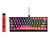 Teclado Gamer Magnético Attack Shark X60 HE, Rapid Trigger, 8000Hz, 0.01ms, Backlit RGB, Preto e Vermelho - Imagem 1