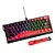 Teclado Gamer Magnético Attack Shark X60 HE, Rapid Trigger, 8000Hz, 0.01ms, Backlit RGB, Preto e Vermelho - Imagem 2