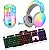 Combo Gamer Teclado Knup TE119 Branco + Headset Onistek FN635 Branco + Mouse Revenger Tiger 003 RGB 3600DPI - Imagem 1