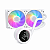 Water Cooler Duex Vision, Display, ARGB, 240mm, Branco - Imagem 1
