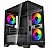 Gabinete Gamer Gstorm Raider, C/ 3 Fans, Mid-Tower, Lateral Vidro, Preto - Imagem 1