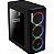 Gabinete Aerocool SI-5200 RGB, Mid Tower, Com 3 Fans, Lateral de Acrílico, Preto - Imagem 2