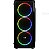 Gabinete Aerocool SI-5200 RGB, Mid Tower, Com 3 Fans, Lateral de Acrílico, Preto - Imagem 3