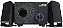 Caixa de Som K-mex Subwoofer Gamer Bass Reflex 2.2, SS-A200, 16W RMS, Preta - Imagem 2