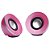 Mini Caixa de Som Integris, 1312LV, 5W RMS, Rosa - Imagem 1