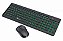 Kit Teclado + Mouse Knup KP-2012, Verde, Wireless, ABNT2 - Imagem 1