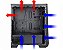 Gabinete K-mex Vamp, Mid Tower, Com 3 Fans Blue, Lateral de Acrílico - Imagem 3