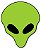 Placa Decorativa Alien, PD27, 24 X 20 cm - Imagem 1