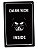 Placa Decorativa Dark Side Inside, PD11, 24 X 16 cm - Imagem 1