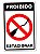 Placa Decorativa Proibido Estacionar, PD08, 24 X 16 cm - Imagem 1