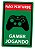 Placa Decorativa Gamer Jogando, Verde, PD04, 24 X 16 cm - Imagem 1