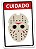Placa Decorativa Cuidado Jason, PD06, 24 X 16 cm - Imagem 1